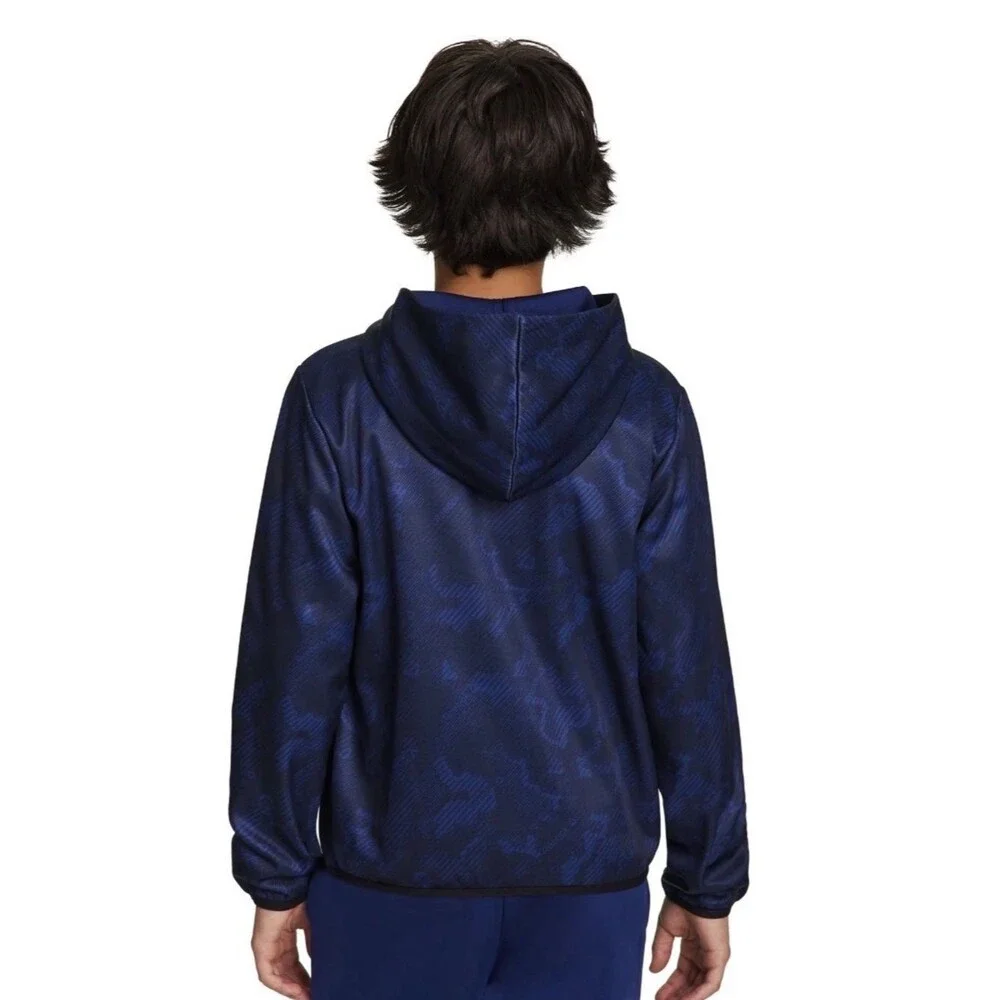 Reebok Blue Camo Pullover Hoodie